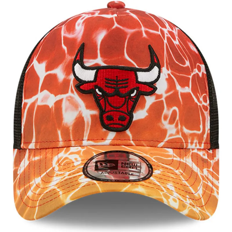 kepure-islenkta-oranzine-snapback-a-frame-summer-city-chicago-bulls-nba-new-era