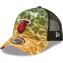 kepure-islenkta-ivairiaspalvis-snapback-a-frame-summer-city-miami-heat-nba-new-era