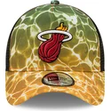 kepure-islenkta-ivairiaspalvis-snapback-a-frame-summer-city-miami-heat-nba-new-era