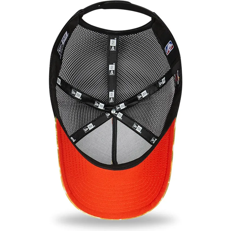 kepure-islenkta-ivairiaspalvis-snapback-a-frame-summer-city-miami-heat-nba-new-era