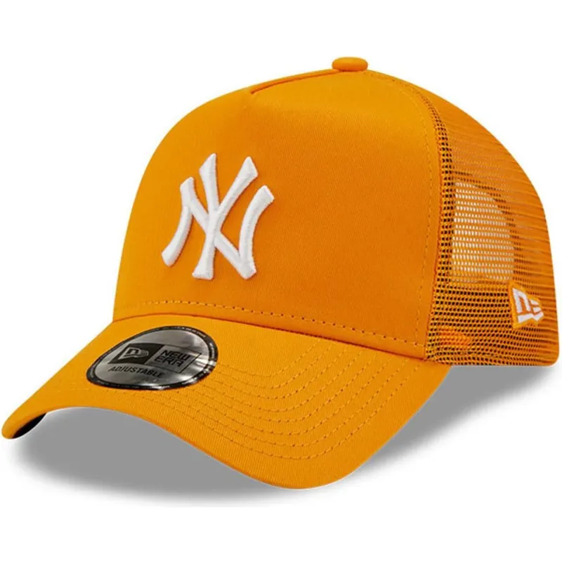 kepure-islenkta-oranzine-snapback-a-frame-tonal-mesh-new-york-yankees-mlb-new-era