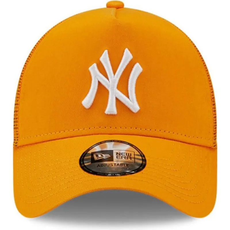 kepure-islenkta-oranzine-snapback-a-frame-tonal-mesh-new-york-yankees-mlb-new-era