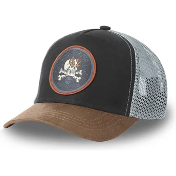 kepure-islenkta-juoda-snapback-kustom-kulture-skull-sku-von-dutch