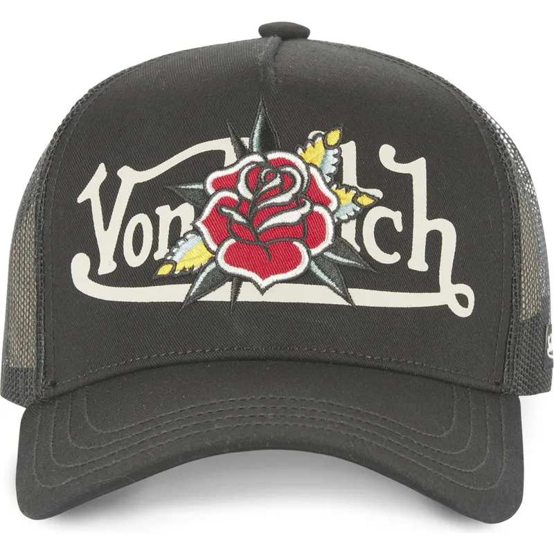 kepure-islenkta-juoda-snapback-flor-nr-von-dutch