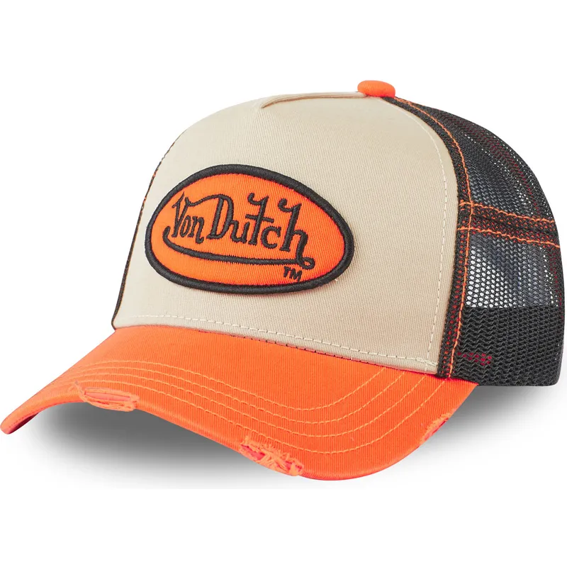 kepure-islenkta-oranzine-snapback-ora-von-dutch