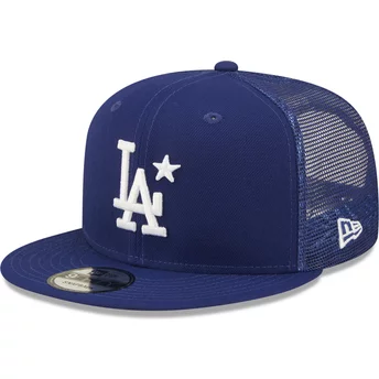 New Era Flat Brim 9FIFTY All Star Game Los Angeles Dodgers MLB Blue Trucker Hat