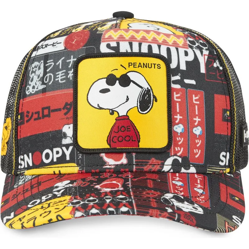 kepure-islenkta-juoda-snapback-joe-cool-pea-sam1-snoopy-zemes-riesutai-capslab