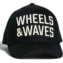 kepure-islenkta-juoda-snapback-classic-ww22-wheels-and-waves