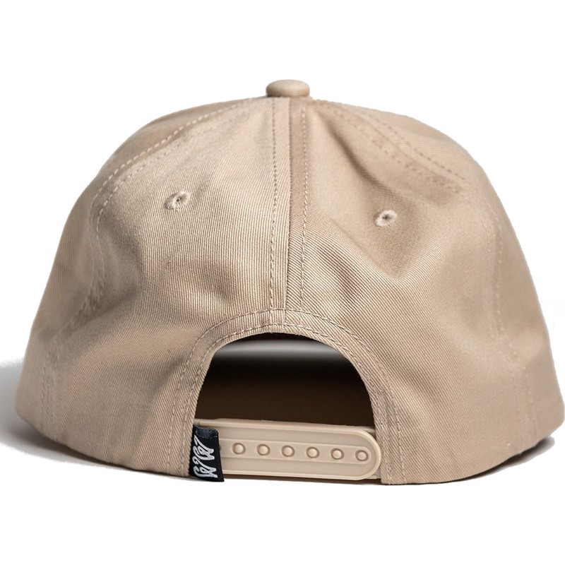 beige snapback cap