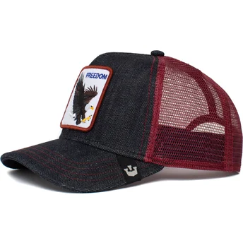 kepure-islenkta-tamsiai-melyna-snapback-the-freedom-eagle-the-farm-goorin-bros