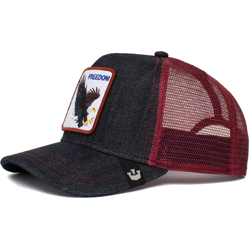 kepure-islenkta-tamsiai-melyna-snapback-the-freedom-eagle-the-farm-goorin-bros