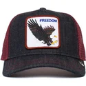 kepure-islenkta-tamsiai-melyna-snapback-the-freedom-eagle-the-farm-goorin-bros
