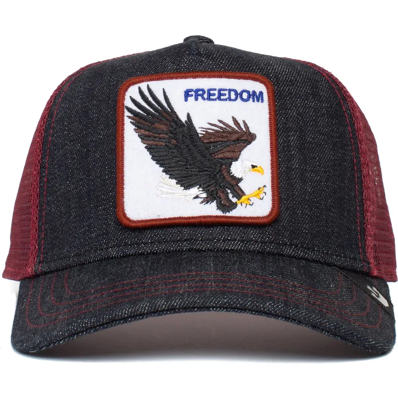 kepure-islenkta-tamsiai-melyna-snapback-the-freedom-eagle-the-farm-goorin-bros