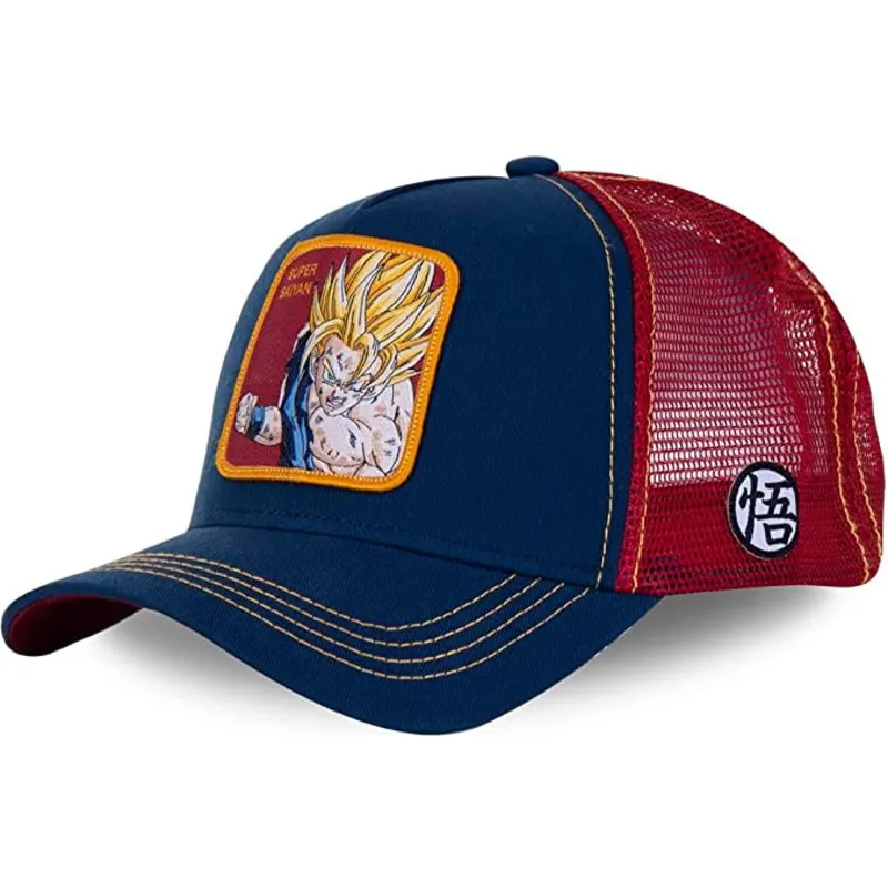 kepure-islenkta-tamsiai-melyna-snapback-super-saiyan-say1-son-goku-dragon-ball-capslab