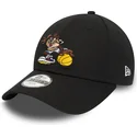 kepure-islenkta-juoda-reguliuojamas-vaikams-9forty-sporty-tasmania-looney-tunes-new-era