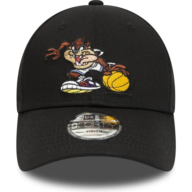 kepure-islenkta-juoda-reguliuojamas-vaikams-9forty-sporty-tasmania-looney-tunes-new-era