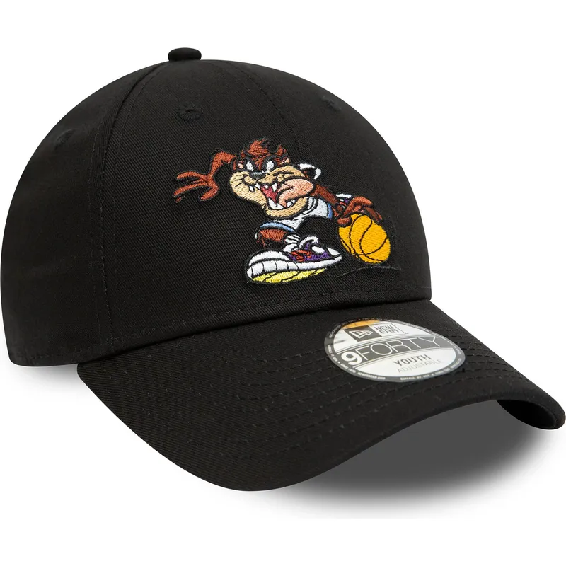 kepure-islenkta-juoda-reguliuojamas-vaikams-9forty-sporty-tasmania-looney-tunes-new-era