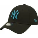 czarna-zakrzywiona-regulowana-czapka-z-niebieskim-logo-dla-dzieci-9forty-league-essential-new-york-yankees-mlb-marki-new-era