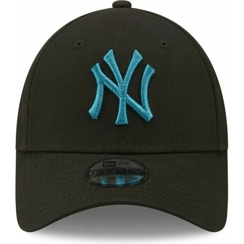 kepure-islenkta-juoda-reguliuojamas-vaikams-9forty-league-essential-new-york-yankees-mlb-new-era