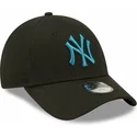 czarna-zakrzywiona-regulowana-czapka-z-niebieskim-logo-dla-dzieci-9forty-league-essential-new-york-yankees-mlb-marki-new-era