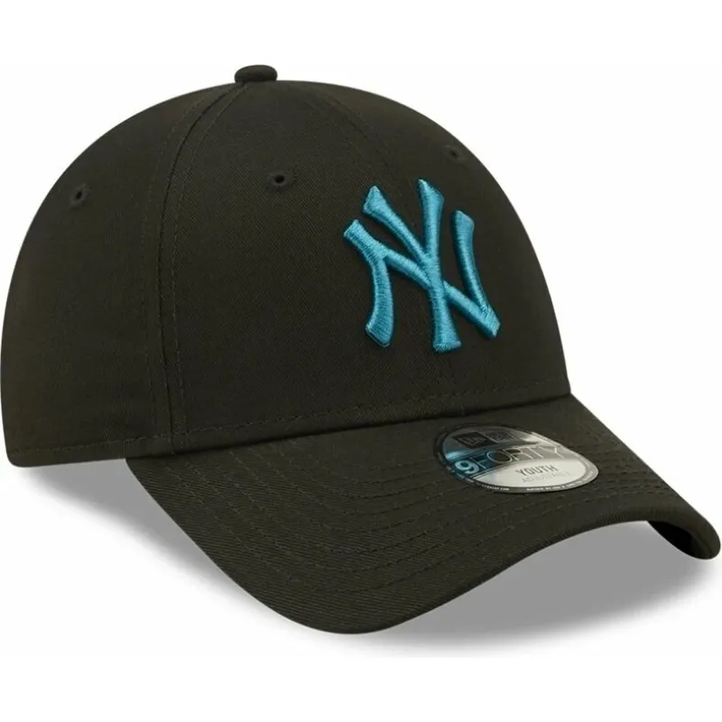 kepure-islenkta-juoda-reguliuojamas-vaikams-9forty-league-essential-new-york-yankees-mlb-new-era