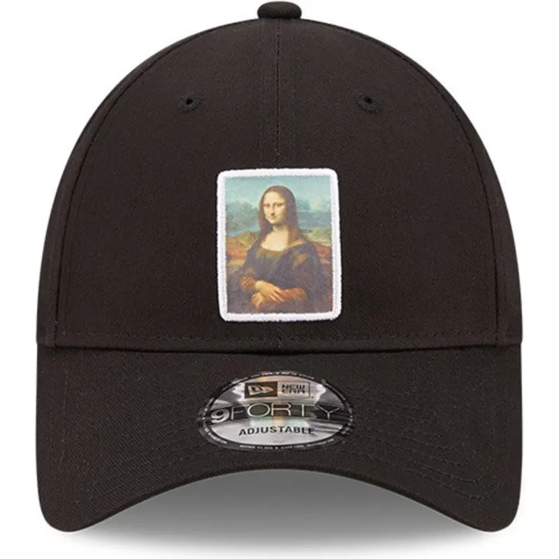 kepure-islenkta-juoda-reguliuojamas-9forty-patch-mona-le-louvre-new-era