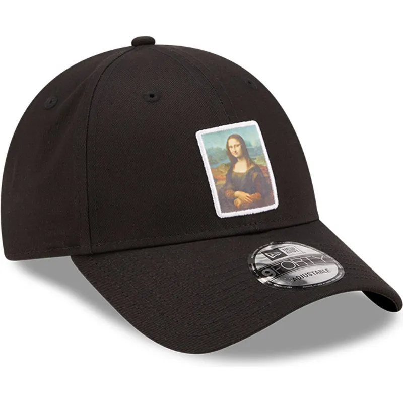 kepure-islenkta-juoda-reguliuojamas-9forty-patch-mona-le-louvre-new-era
