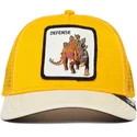 kepure-islenkta-geltona-snapback-defense-roofed-lizard-the-farm-goorin-bros