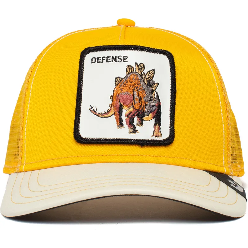 kepure-islenkta-geltona-snapback-defense-roofed-lizard-the-farm-goorin-bros
