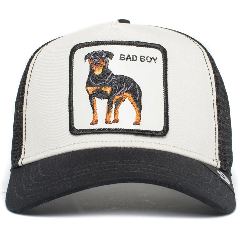 kepure-islenkta-vilkikas-juoda-snapback-perro-rottweiler-bad-boy-the-baddest-boy-the-farm-the-farm-de-goorin-bros