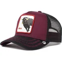 kepure-islenkta-raudona-snapback-the-bull-the-farm-goorin-bros