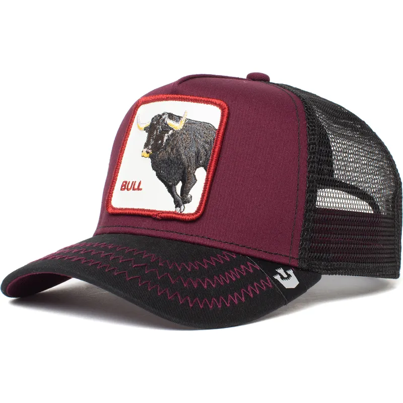 kepure-islenkta-raudona-snapback-the-bull-the-farm-goorin-bros