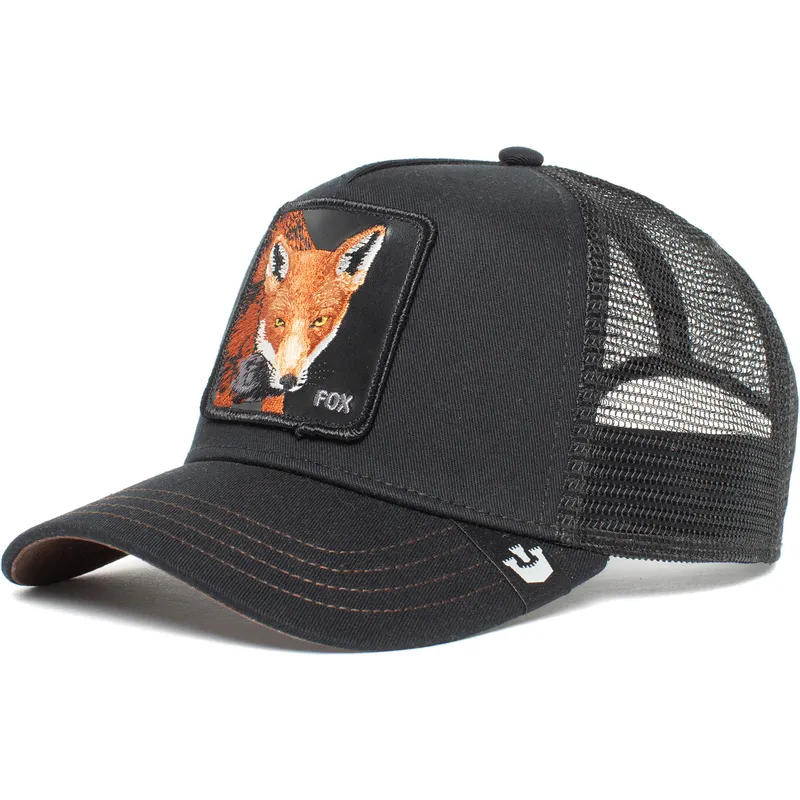 czapka-trucker-czarna-lis-the-fox-the-farm-od-goorin-bros