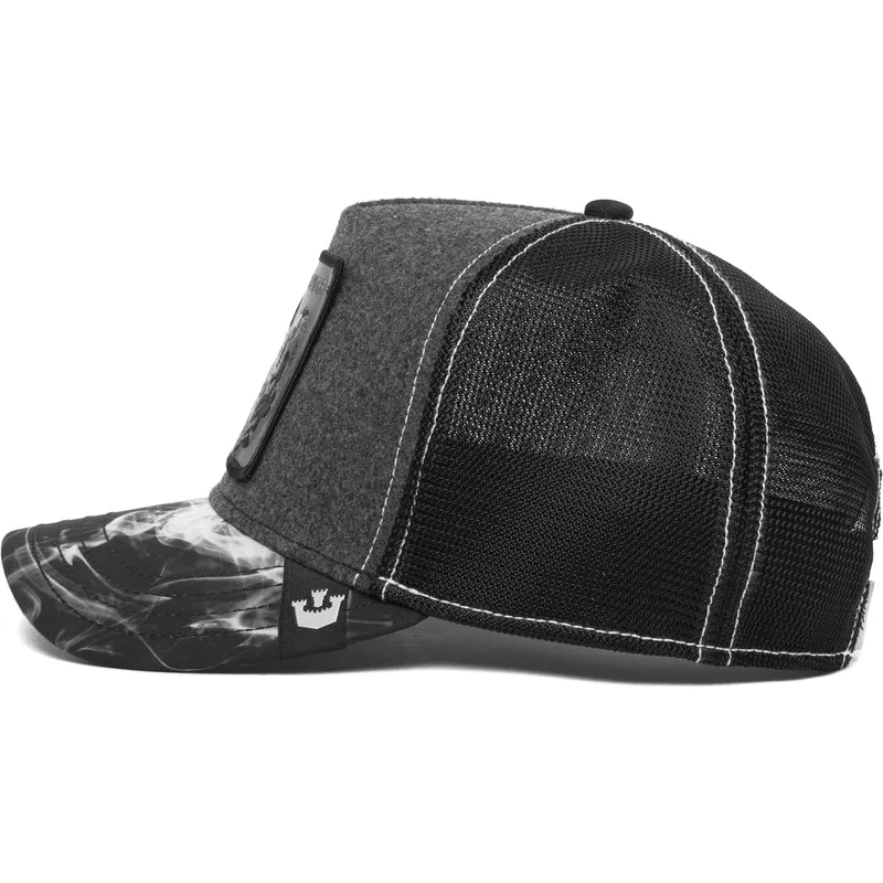 kepure-islenkta-juoda-snapback-maltese-rooster-the-farm-goorin-bros kepure-islenkta-juoda-snapback-maltese-rooster-the-farm-goorin-bros