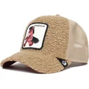 brazowa-czapka-trucker-z-barankiem-dla-dziecka-pluszowy-kon-horse-play-little-horsey-the-farm-od-goorin-bros