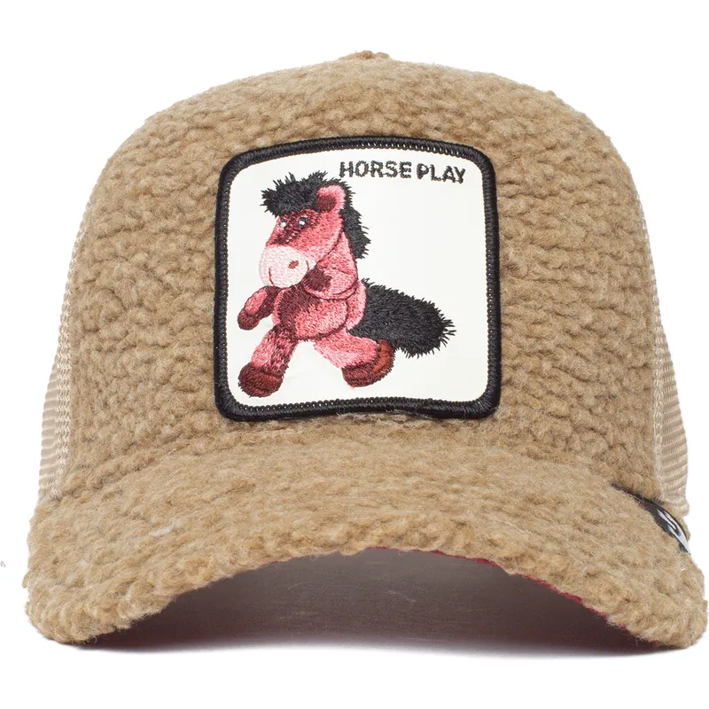 kepure-islenkta-ruda-snapback-vaikams-horse-play-little-horsey-the-farm-goorin-bros