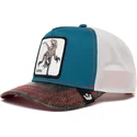 czapka-trucker-niebiesko-bialo-czarna-dla-chlopca-velociraptor-clever-little-raptor-the-farm-od-goorin-bros