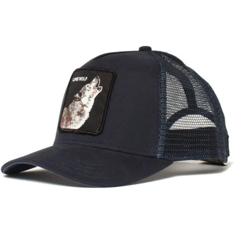 kepure-islenkta-tamsiai-melyna-snapback-vaikams-lone-wolf-little-howler-the-farm-goorin-bros