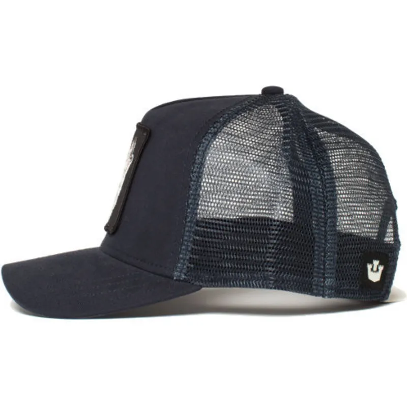 kepure-islenkta-tamsiai-melyna-snapback-vaikams-lone-wolf-little-howler-the-farm-goorin-bros
