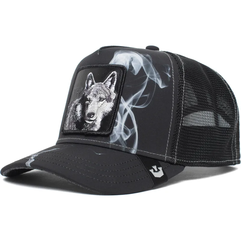 kepure-islenkta-juoda-snapback-wolf-asphalt-jungle-the-farm-goorin-bros