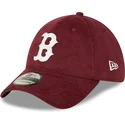 kepure-islenkta-raudona-priglundanti-39thirty-cord-boston-red-sox-mlb-new-era