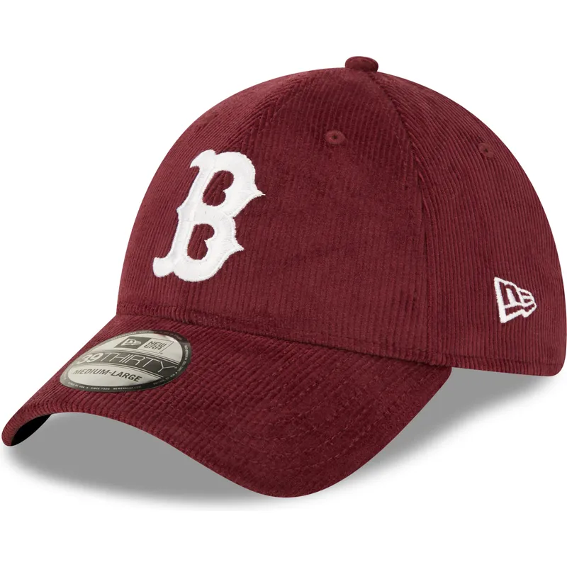 kepure-islenkta-raudona-priglundanti-39thirty-cord-boston-red-sox-mlb-new-era