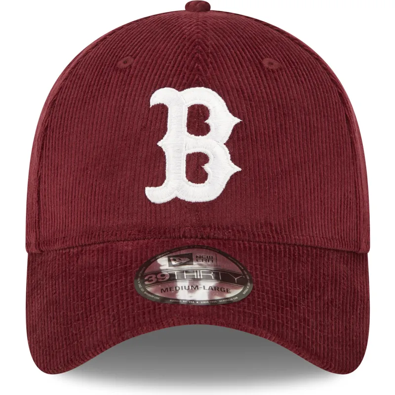 kepure-islenkta-raudona-priglundanti-39thirty-cord-boston-red-sox-mlb-new-era