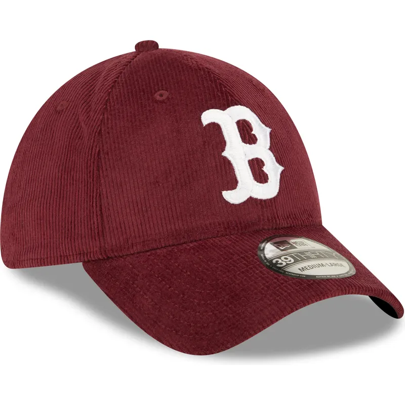kepure-islenkta-raudona-priglundanti-39thirty-cord-boston-red-sox-mlb-new-era