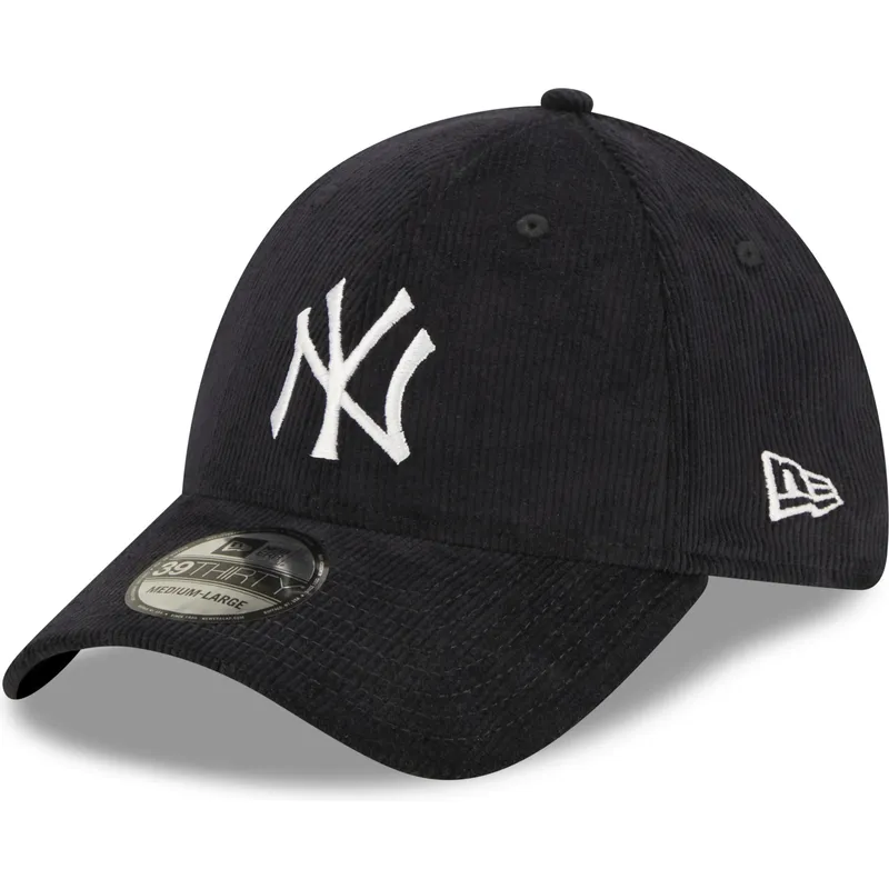 kepure-islenkta-tamsiai-melyna-priglundanti-39thirty-cord-new-york-yankees-mlb-new-era