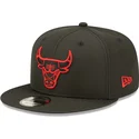 kepure-plokscia-juoda-snapback-9fifty-neon-pack-chicago-bulls-nba-new-era