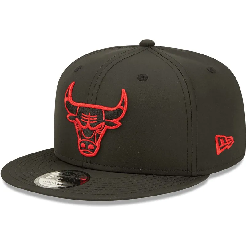 kepure-plokscia-juoda-snapback-9fifty-neon-pack-chicago-bulls-nba-new-era