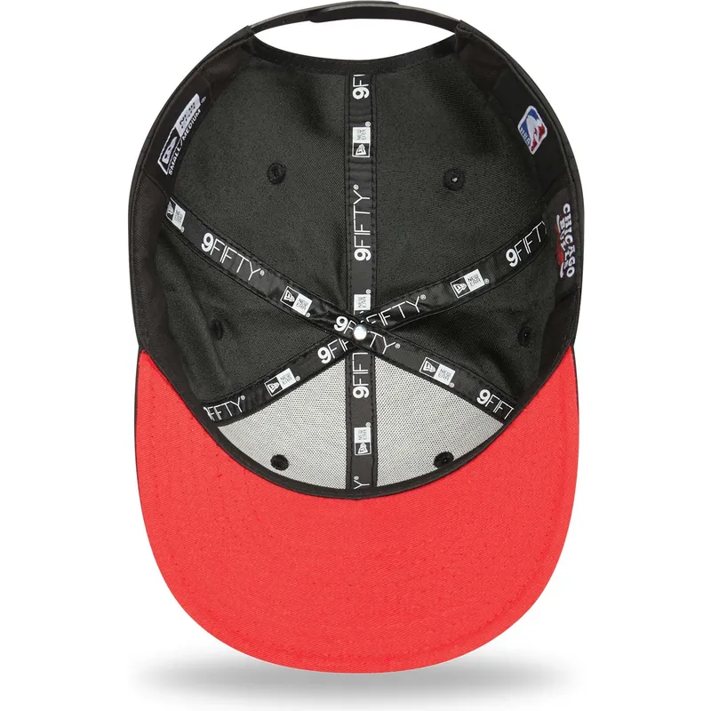kepure-plokscia-juoda-snapback-9fifty-neon-pack-chicago-bulls-nba-new-era