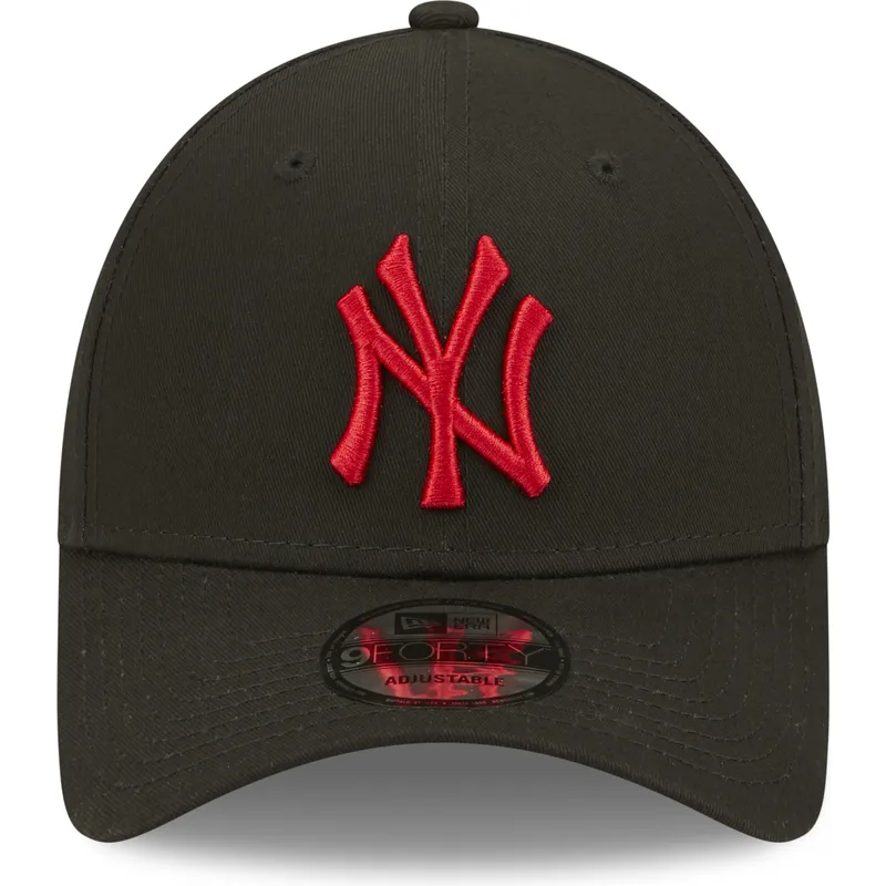 kepure-islenkta-juoda-reguliuojamas-9forty-league-essential-new-york-yankees-mlb-new-era