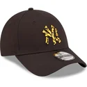 kepure-islenkta-juoda-reguliuojamas-9forty-seasonal-infill-new-york-yankees-mlb-new-era